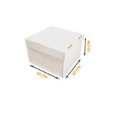 Kutucum 10 Adet Pasta Kutusu | 30x30x20 Pasta Kutusu | Oluklu Mukavva Pasta Kutusu