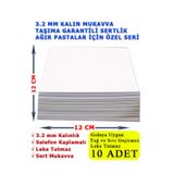 kutucum 12x12 cm Pasta Altlığı 3.2 mm Kalın Mukavva Beyaz