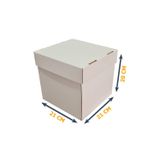 Kutucum 20 Adet Pasta Kutusu | 21x21x20 Pasta Kutusu | Oluklu Mukavva Pasta Kutusu