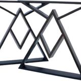 Kütük Masa Ayağı Metal Yemek Masası Ayağı Profil Ayak