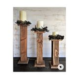 Kütük shop Dekoratif stand mumluk/ şamdan/ saksı standı/