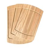 KÜTÜKLAND MEŞE OVAL SUNUM STEAK DOĞRAMA KESME TAHTASI (42x26x1,8, 38x26x1,8, 34x22x1,8)
