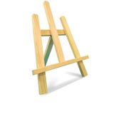 KütükOn Mini Ahşap Şövale Masaüstü 30x40 cm Açılır Kapanır Ayak Çam Göknar Atölye Okul Etkinlik Resim Sehpası