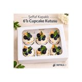 kutula 32 6'lı cupcake kutusu (10adet)