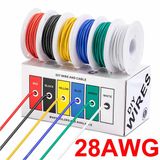 Kutulu 6 Renk Makaralı 28Awg 0.3Mm 0.8A 60 Metre Elektrik Kablo Seti Montaj Test Pcb Prototip Lehimleme Elektronik Devre Breadboard Atlama Kablosu Robot Diy Rc Pil