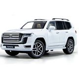Kutulu Koleksiyon 1 / 24 Ölçek Toyota Land Cruiser Beyaz Metal Araba