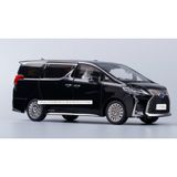 Kutulu Koleksiyon 1 / 24 Ölçek Toyota Lexus Lm300h Minivan Siyah Metal Araba