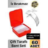 Kutulu Mini Çift Taraflı Bant Seti 60 Parça Iz Bırakmaz Güçlü Şeffaf Yapıştırıcı Montaj Bandı
