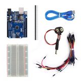 Kutulu Uno R3 Başlangıç Seti 65 Parça Kablo Breadboard Pil Kablosu Header Toplam 71 Parça