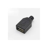 Kutulu Usb Type A Dişi Soket Usb 2.0 4 Pin Plastik Kapak Dıy Tip Elektronik DVM.101.256