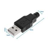 Kutulu Usb Type A Erkek Soket USB 2.0 4 Pin Plastik Kapak DIY Tip Elektronik Cihaz Usb