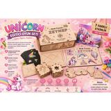 Kutup Yıldızı Tasarım Atölyesi Kişiye Özel Unicorn Temalı Ahşap Eğitici Oyun Seti - 7'si 1 Arada Kız Çocuk Tangram Puzzle ve Boyama Seti