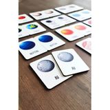kutuTR 24 Parça Uzay ve Gezegenler Hafıza ve Zeka Kartları Eşleştirme Oyunu Ahşap Eğitici Puzzle Oyuncak