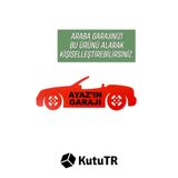 Kututr 42 Araçlık Ahşap Duvar Rafı Sadece Isimlik Hotweels Ve Matchbox,Kırmızıisimlik