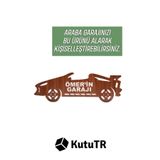 kutuTR 50 Araçlık Ahşap Duvar Rafı Ceviz Raf Isimlik - Sadece Isimlik( Hotweels Ve Matchbox )