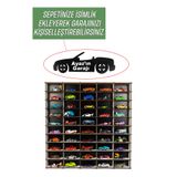 kutuTR 50 Araçlık Ahşap Duvar Rafı ( Hotweels ve Matchbox ) (İsim Yazdırmak İçin İSİMLİK Alınız)