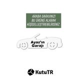kutuTR 50 Araçlık Ahşap Duvar Rafı - Sadece Isimlik ( Hotweels Ve Matchbox ) Araç Rafı Isimlik