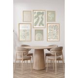 kutuTR 6'lı Ahşap Model 3 Adet 21x30 ve 3 Adet 13x17 Tablodan Oluşan Set Çerçeve Görünümlü 3059