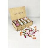 kutuTR 8 Bölmeli Ahşap Çay Kutusu Bitki Çayı Saklama Kabı (akçaağaç), kututrakçacaybox