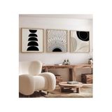 Kututr Ahşap Çerçeveli Mdf Kare Tablo Seti Salon Ve Oturma Odası Için Kr4014,Çerçeveli Kr4014 32 X