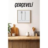 Kututr Ahşap Çerçeveli Mdf Kare Tek Tablo Kendi Setinizi Oluşturacağınız Liste Mutfak,Çerçeveli Tx1069 32 X