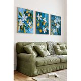 Kututr Ahşap Çerçeveli Mdf Tablo Seti Matisse, Bohem, Kusama Salon Ve Oturma Odası İçin Çt3072
