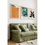 Kututr Ahşap Çerçeveli Mdf Tablo Seti Salon Ve Oturma Odası İçin Çt3001