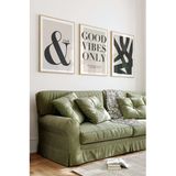 Kututr Ahşap Çerçeveli Mdf Tablo Seti Salon Ve Oturma Odası İçin Çt3002