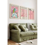 KutuTR Ahşap Çerçeveli Mdf Tablo Seti Salon Ve Oturma Odası İçin ÇT3003 32 x 42