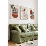 Kututr Ahşap Çerçeveli Mdf Tablo Seti Salon Ve Oturma Odası İçin Çt3007