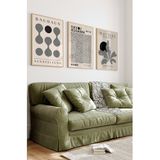 KutuTR Ahşap Çerçeveli Mdf Tablo Seti Salon Ve Oturma Odası İçin ÇT3008 42 x 62