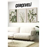 Kututr Ahşap Çerçeveli Mdf Tablo Seti Salon Ve Oturma Odası Için Çt3090