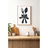 Kututr Ahşap Çerçeveli Mdf Tek Tablo Mutfak Dekoru Kendi Setinizi Oluşturacağınız Liste,Çerçeveli 1056 42 X 62