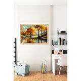 Kututr Ahşap Çerçeveli Puzzle Tablo Hthp 006,225 Parça 32 X 42