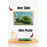 Kututr Ahşap Çerçeveli Puzzle Tablo Hthp 007,120 Parça 23 X 32