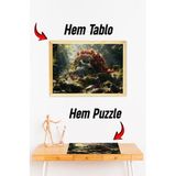Kututr Ahşap Çerçeveli Puzzle Tablo Hthp 010,120 Parça 23 X 32