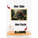 Kututr Ahşap Çerçeveli Puzzle - Tablo Hthp - 010