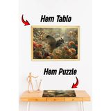 Kututr Ahşap Çerçeveli Puzzle - Tablo Hthp - 011