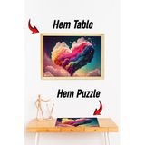 Kututr Ahşap Çerçeveli Puzzle Tablo Hthp 013,225 Parça 32 X 42