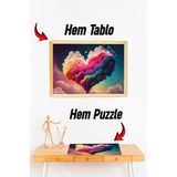 Kututr Ahşap Çerçeveli Puzzle - Tablo Hthp - 013