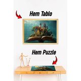 Kututr Ahşap Çerçeveli Puzzle - Tablo Hthp - 014