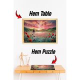 Kututr Ahşap Çerçeveli Puzzle Tablo Hthp 016,225 Parça 32 X 42