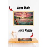 Kututr Ahşap Çerçeveli Puzzle Tablo Hthp 016,400 Parça 42 X 62