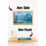 Kututr Ahşap Çerçeveli Puzzle - Tablo Hthp - 017
