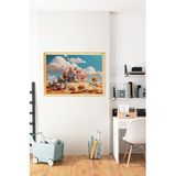 Kututr Ahşap Çerçeveli Puzzle Tablo Kod: Hthp 003,400 Parça 42 X 62