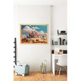 Kututr Ahşap Çerçeveli Puzzle - Tablo Kod: Hthp - 003