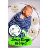 kutuTR Ahşap Türkçe Aylık Plak Seti Bebek Fotoğraf Kartları Ahşap Bebek Anı Kartı Yenidoğan Hediyesi 8692016029681
