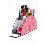 Kututr Ahşap Vip Mini Animals Gökkuşağı Cetvelli Masaüstü Kalemlik Organizer Montajlı Kutulu,218 Balonlu Ayılar 16 X 27