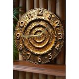 Kututr Altın Spiral – Lüks Görünümlü 3D Mdf Duvar Saati Sdw278,Sdw278 33 X