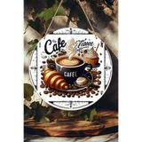 kutuTR Café Temalı Tatlı Karşılama MDF Kapı Panosu – 20 cm | Kahve & Tatlı Detaylı Dekor KS003